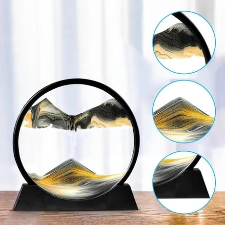 3D Moving Sand Art – Relaxing Desk Decoration