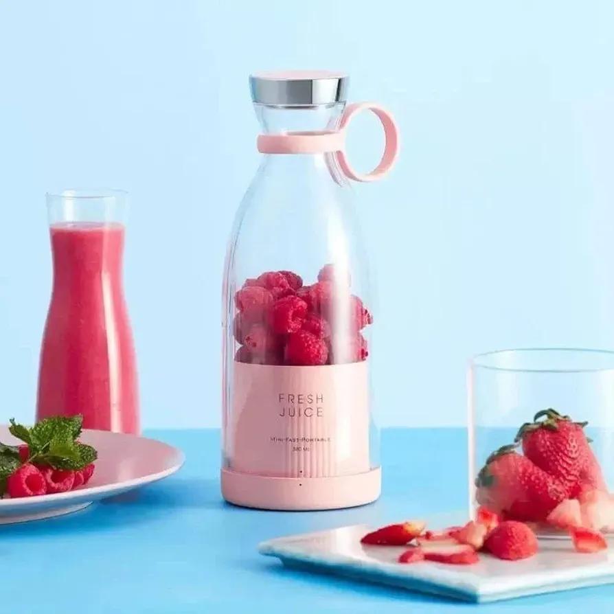 Mini Blender Pink Clear ABS for Home & Office
