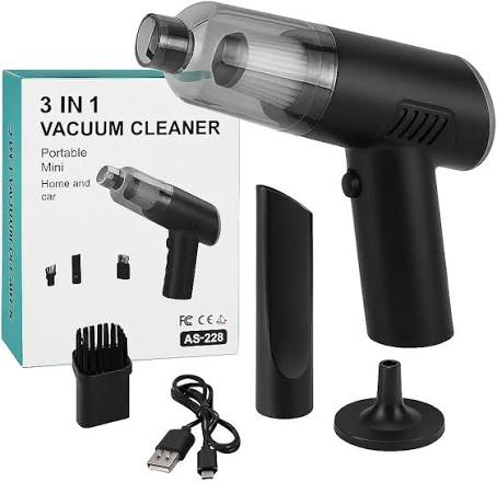3-in-1 Portable Wireless Vacuum Cleaner – 120W | 6000Pa Suction