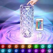Rechargeable Rainbow LED Night Lamp with Remote Control